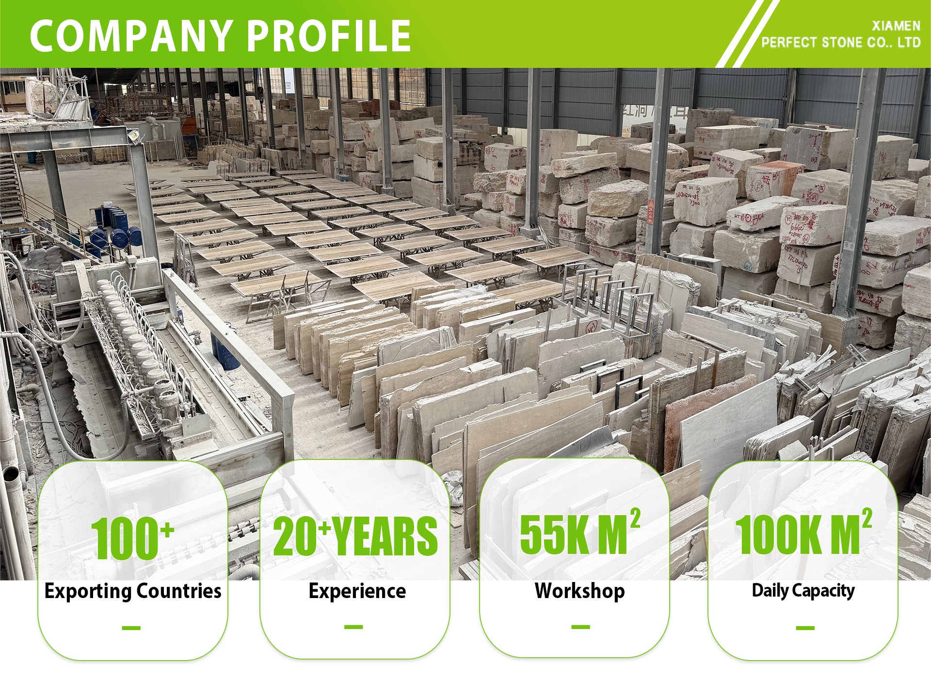 Perfect Stone company introduction for travertine and natural stone products