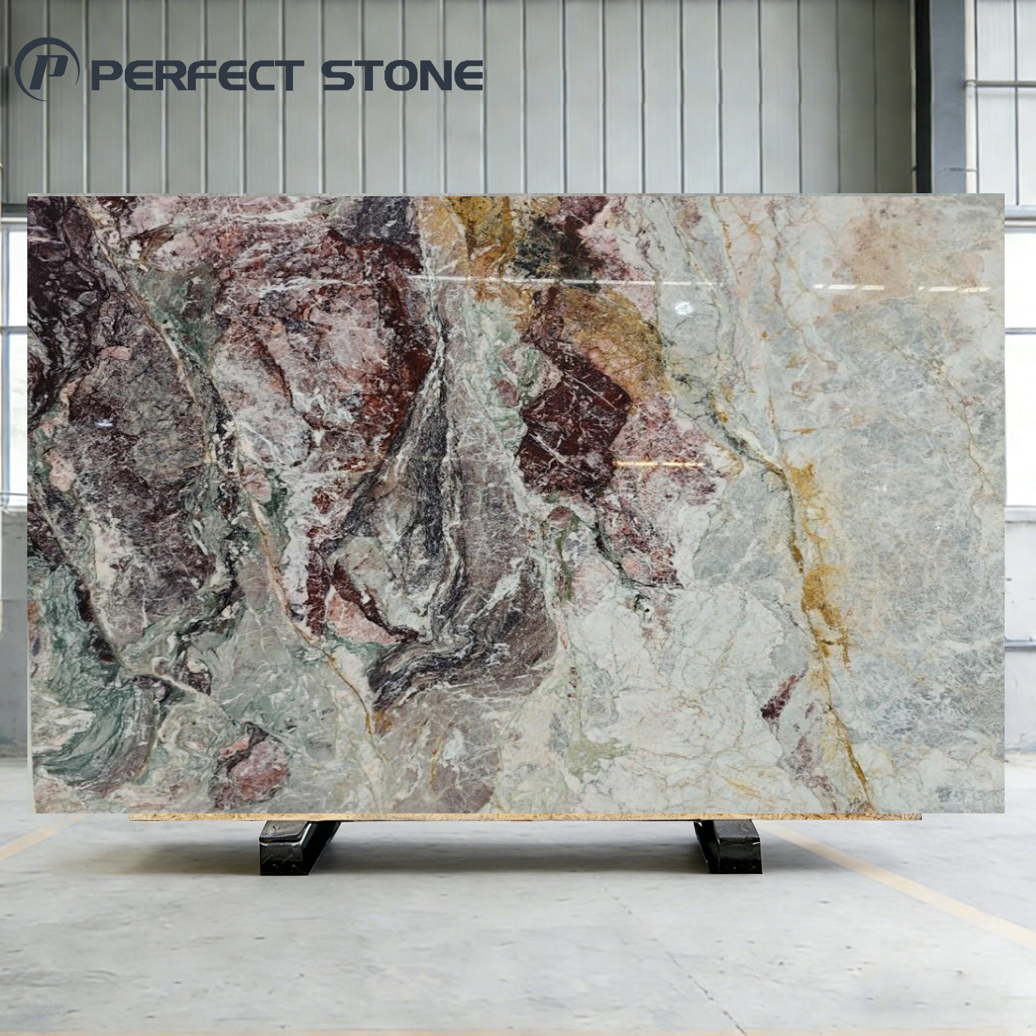 PerfectStone Natural Luxury Waterproof Design Four Season Pink Marble For Vanity Hotel Construction Project