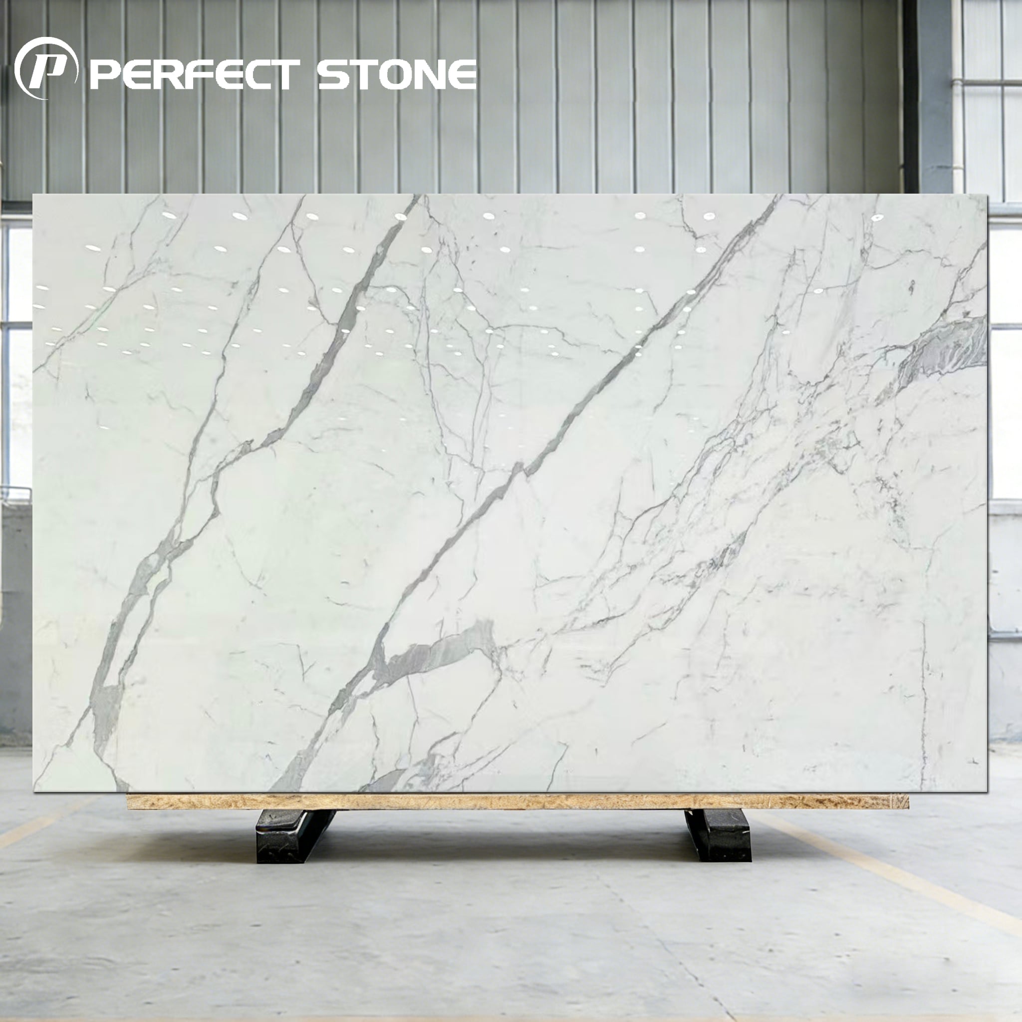 Wholesale Classic Calacatta White Marble Slab for Sale