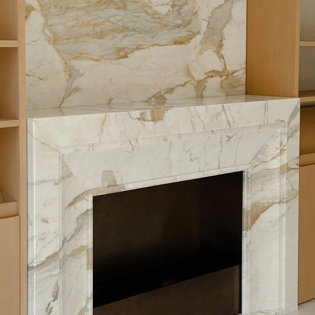 Calacatta Gold Marble slab for kitchen island countertop and luxury wall decoration