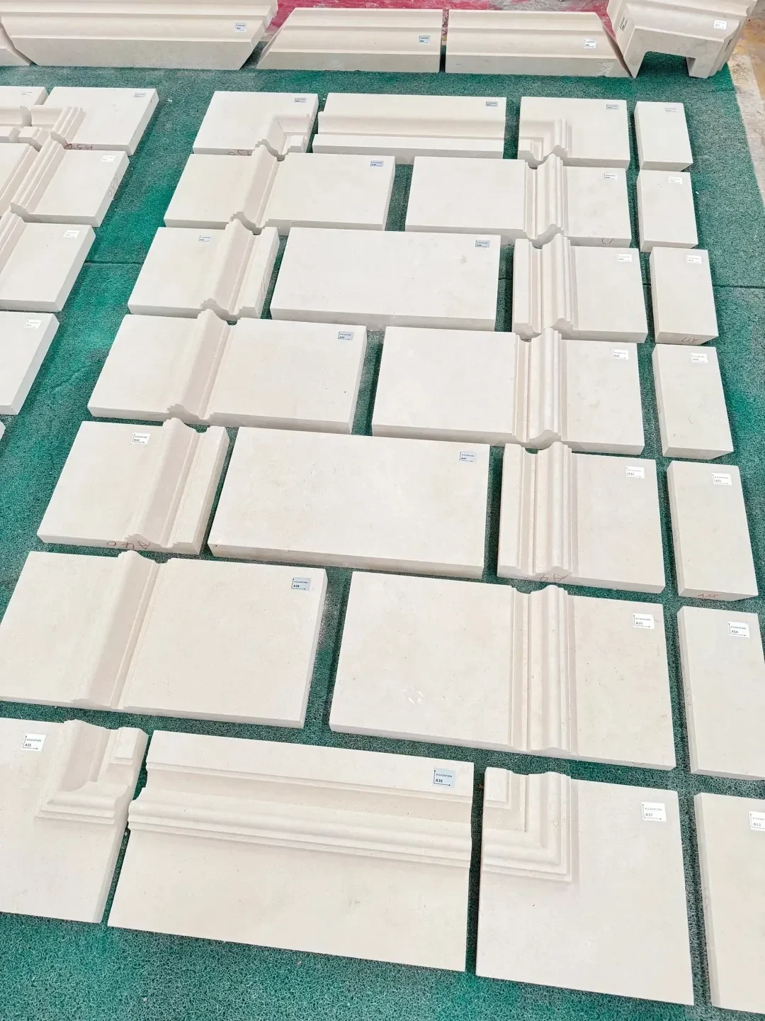 Natural limestone exterior wall cladding panels for architectural facades