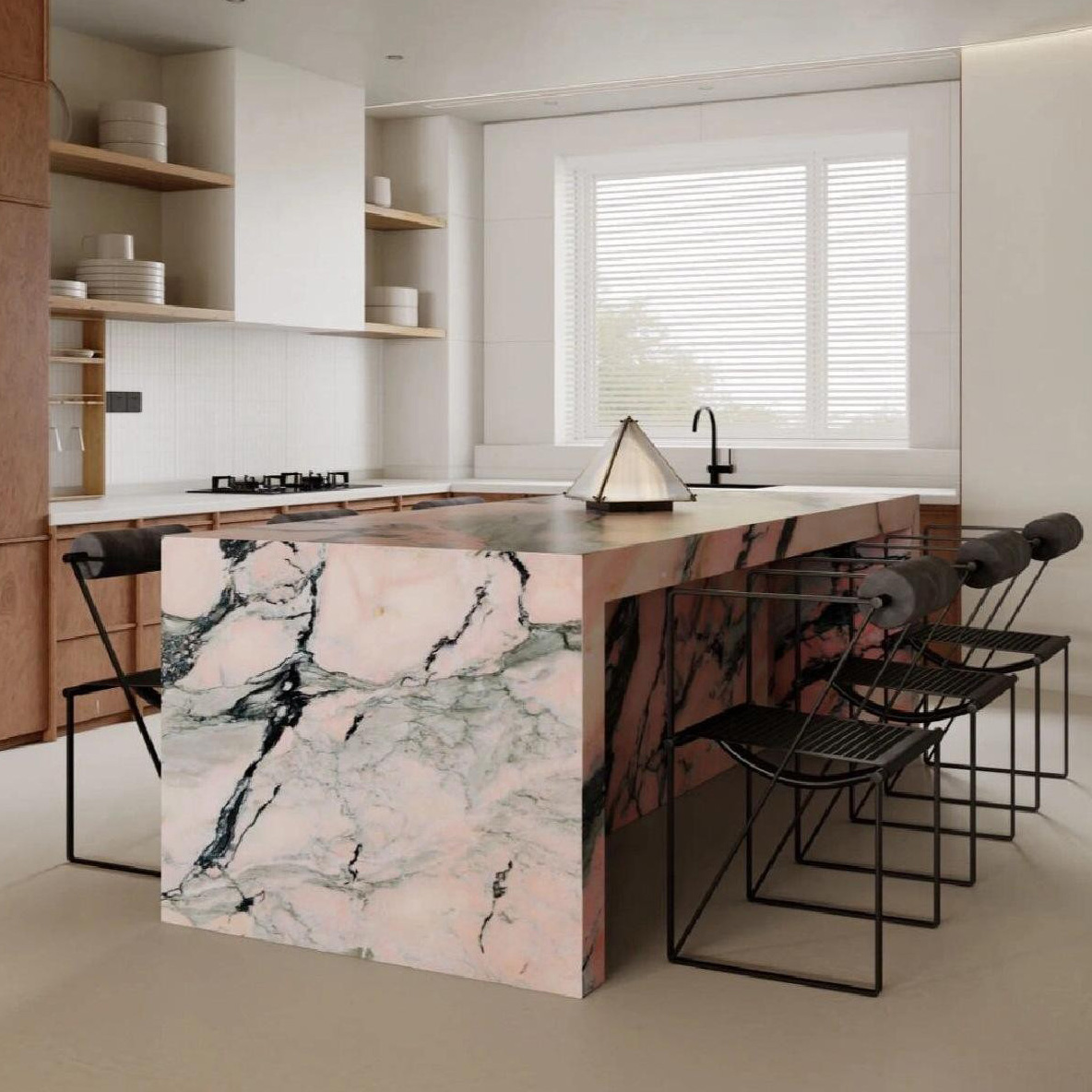 Natural marble bench top and kitchen island countertop for project supply