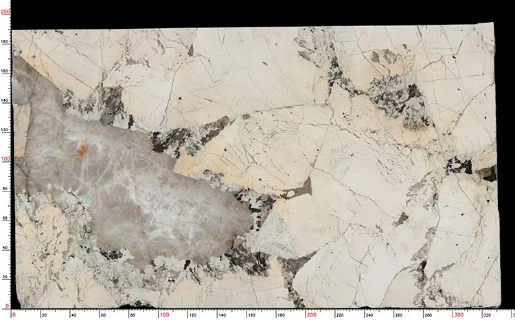 Backlit Pink Patagonia Stone Slab translucent quartzite surface
