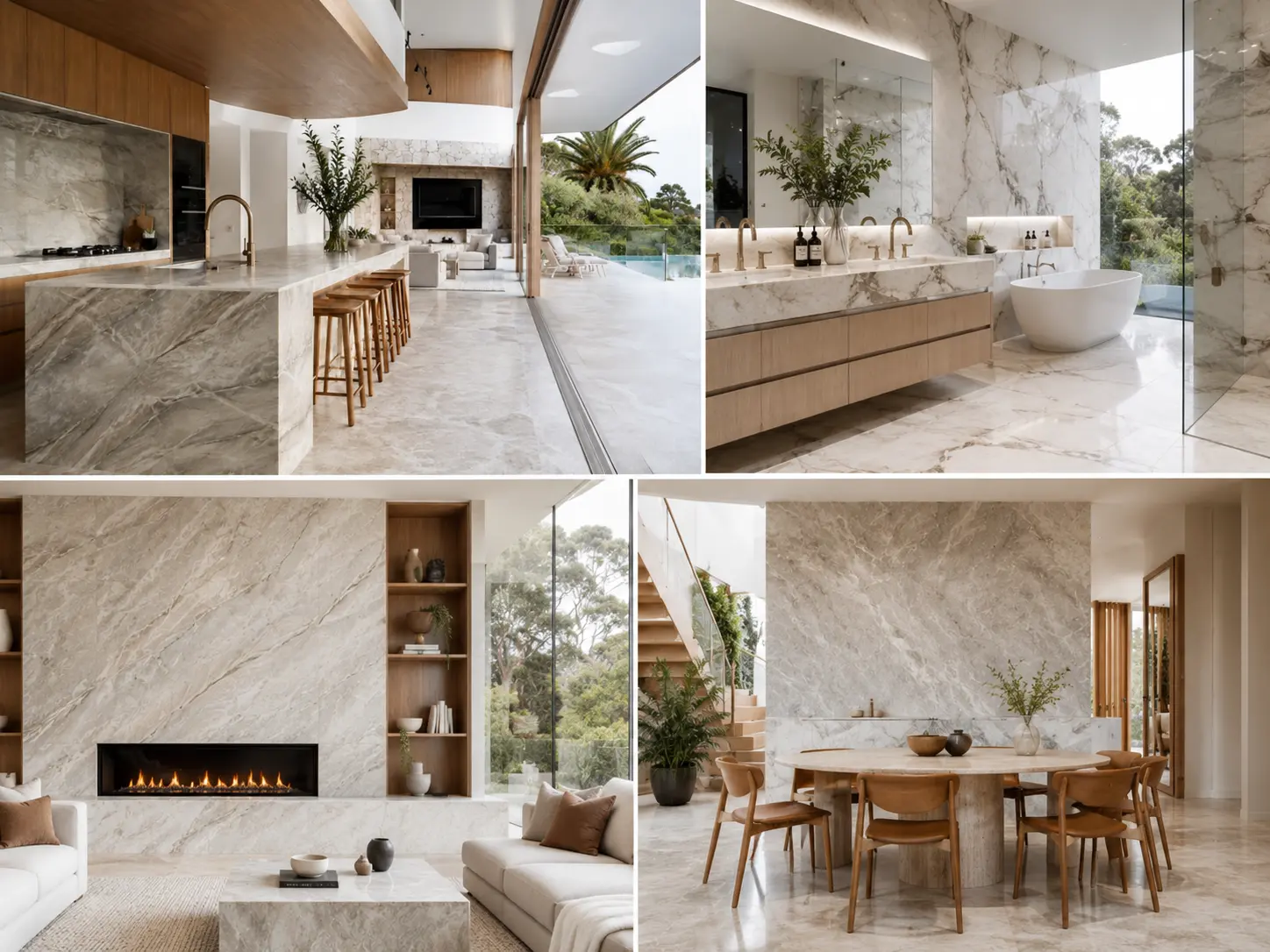 Melhor Mármore e Quartzito para Casas de Luxo na Austrália