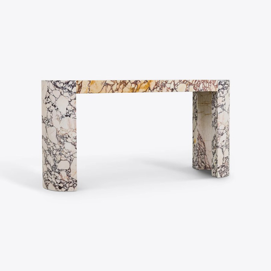 Marble console table entryway for premium residential and hospitality project