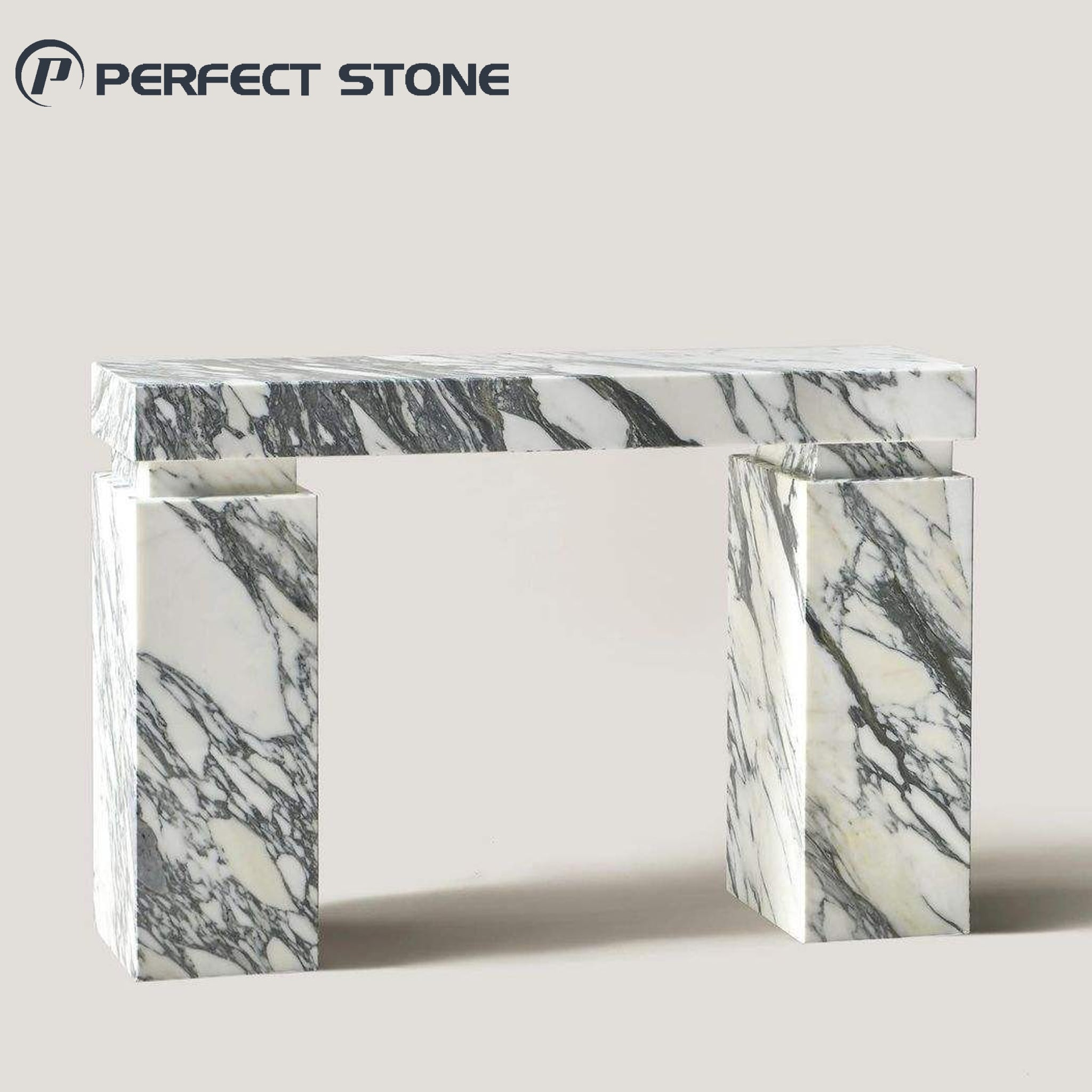 PerfectStone – Bàn để đồ sang trọng, thân thiện với môi trường, phong cách tự nhiên bằng đá cẩm thạch Arabescato dành cho thi công nội thất