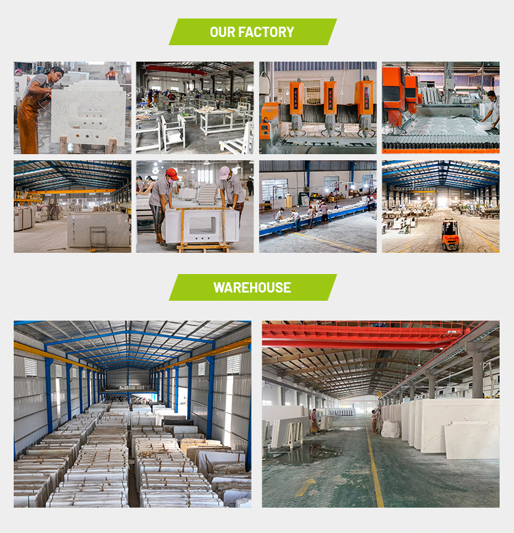 Perfect Stone quartz slab warehouse and stone manufacturing capability