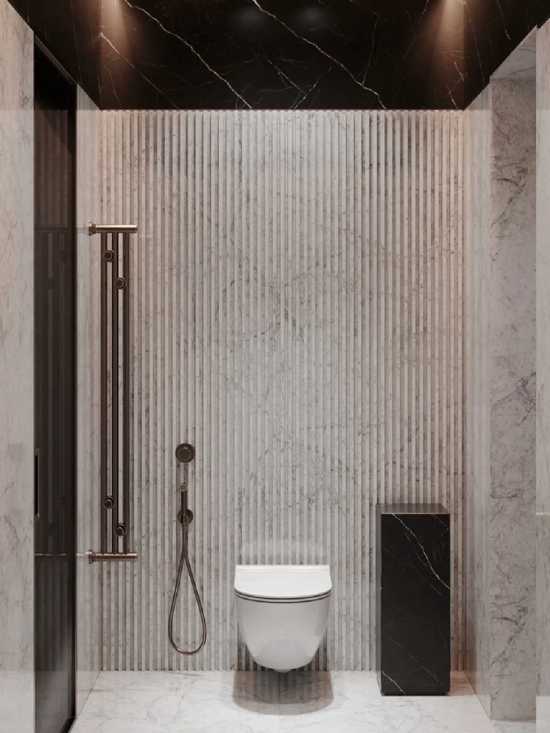 Carrara White Marble with soft grey veins for interior decoration and light commercial projects