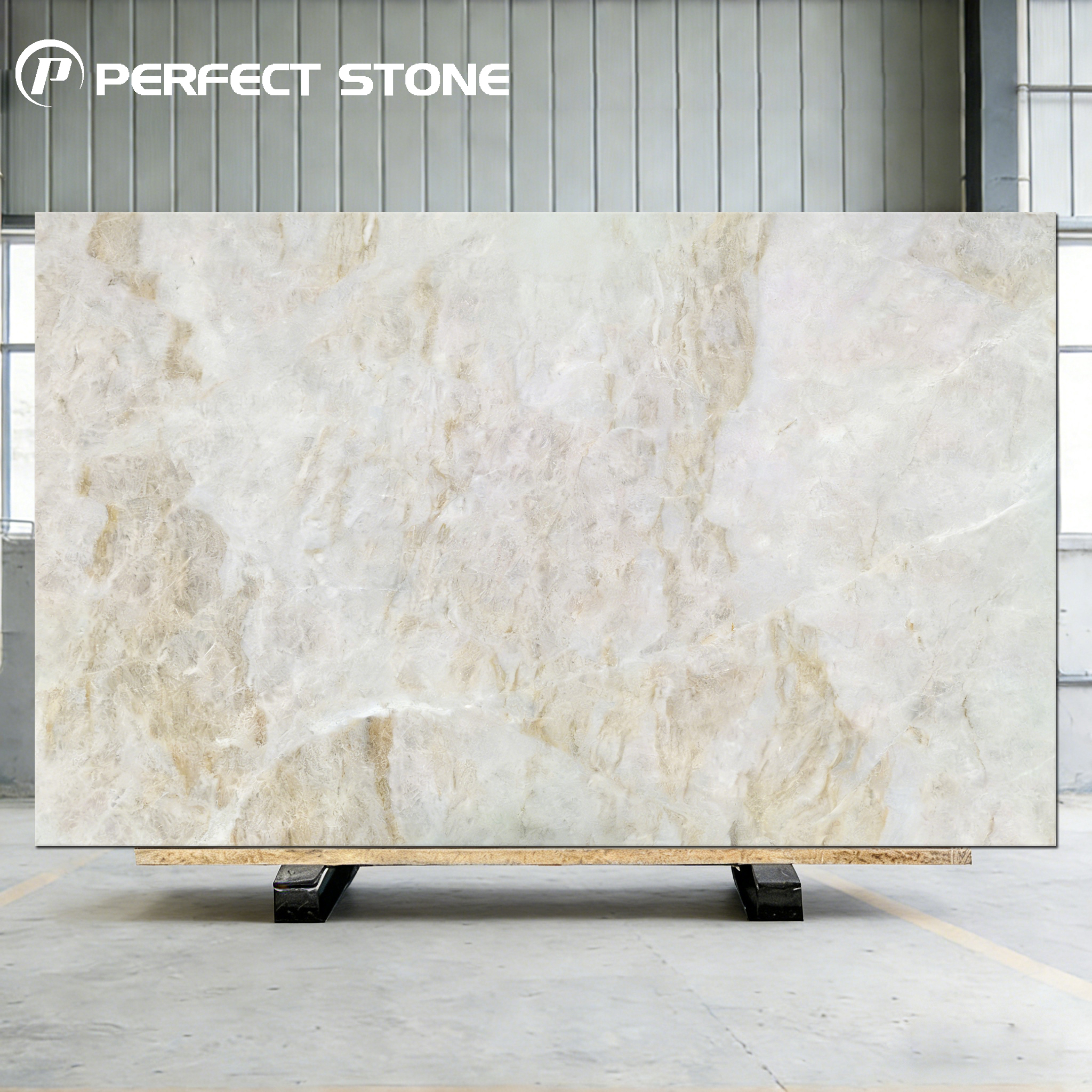 Honed / Polished Natural Quartzite Taj Mahal Slab for Sale