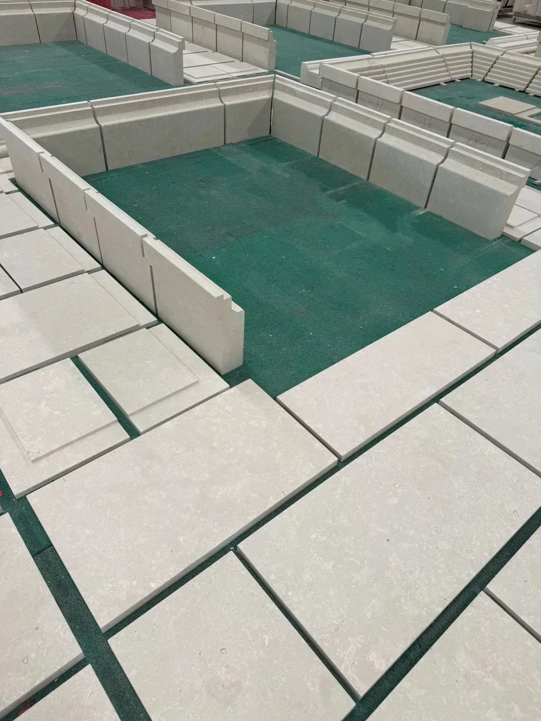 Limestone wall cladding panels supplied for architectural facade projects