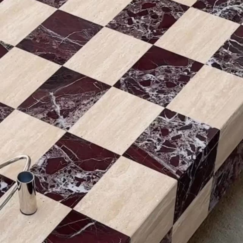 Luxury marble coffee table for hotel lobby villa and commercial interior