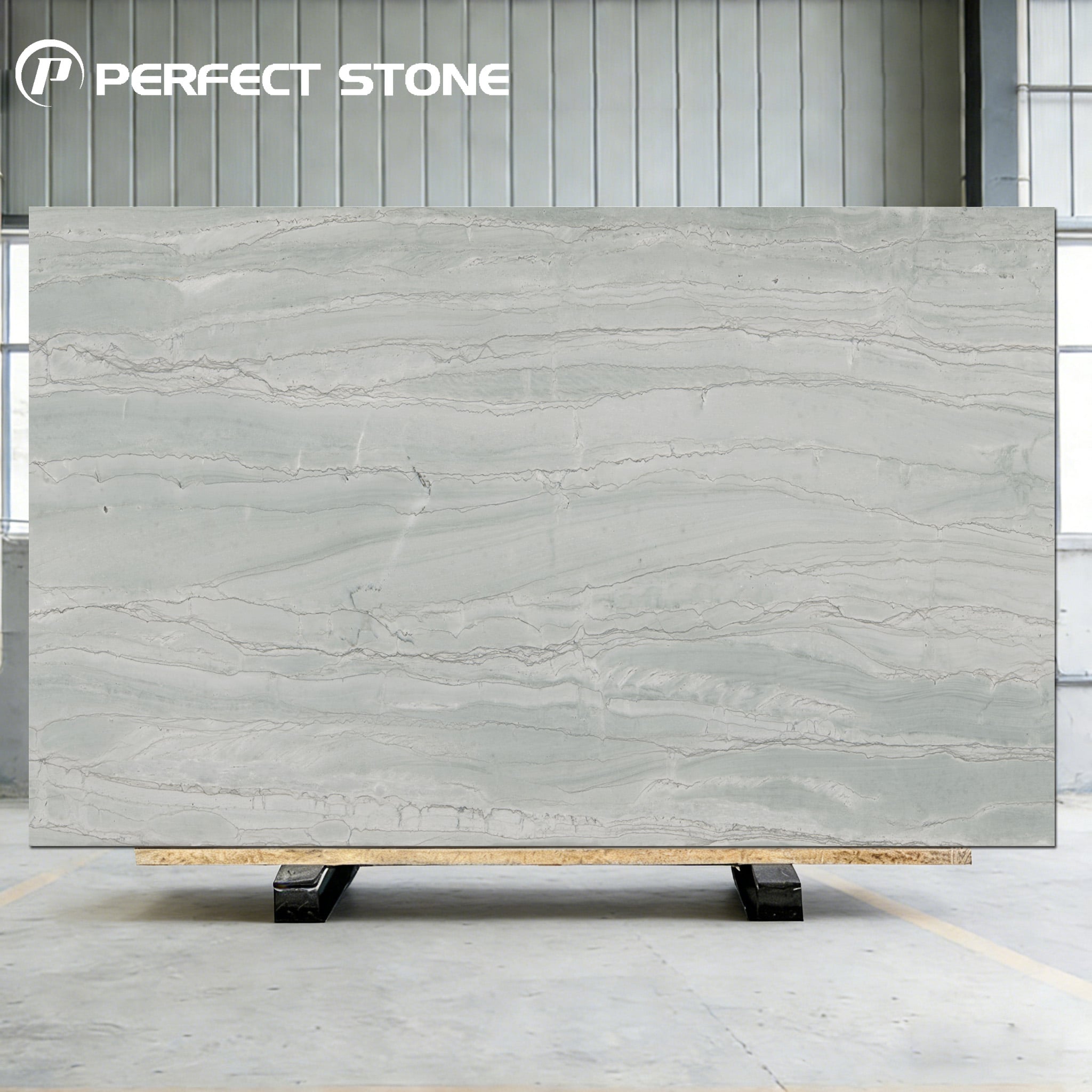 Perfectstone Wholesale Natural Brazilian Calacatta White Quartzite for Marble Wall Construction