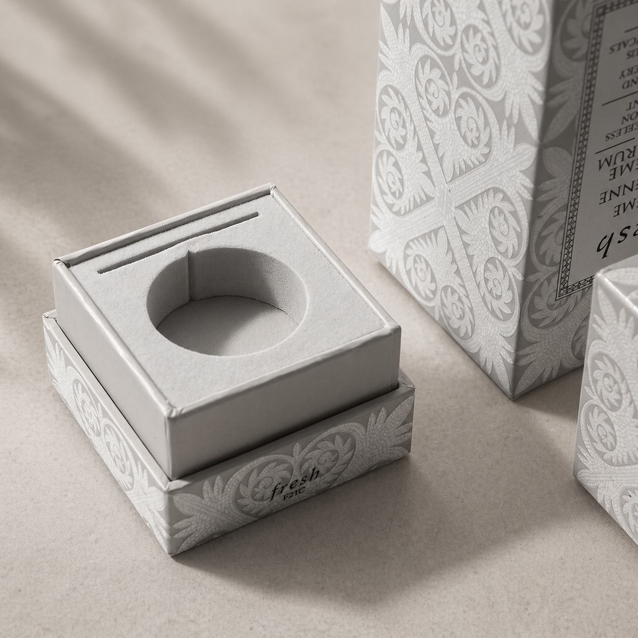 Premium Lid and Base Box with Sleeve for Skincare Serum Packaging