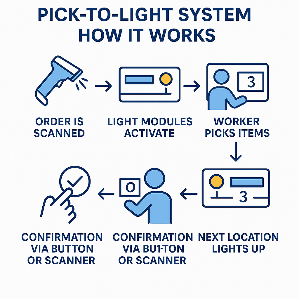 Boost Warehouse Efficiency with Pick-to-Light Systems: A Smart Approach to Order Fulfillment