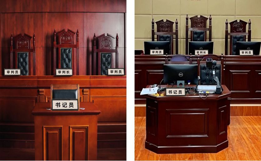 10.85 inch black and white red electronic label-Making the courtroom smarter