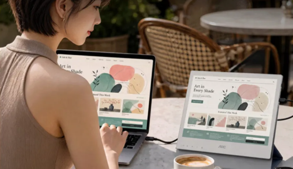 AOC launches a 13-inch portable colorful ink display