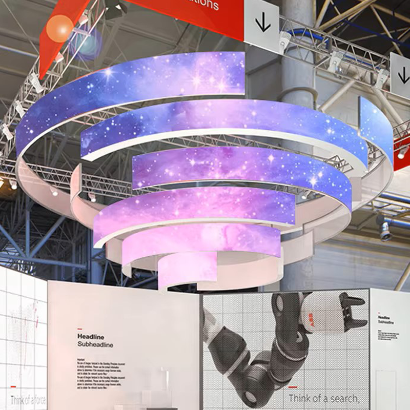 Stand out at trade shows and events with our high-resolution LED screen cubes