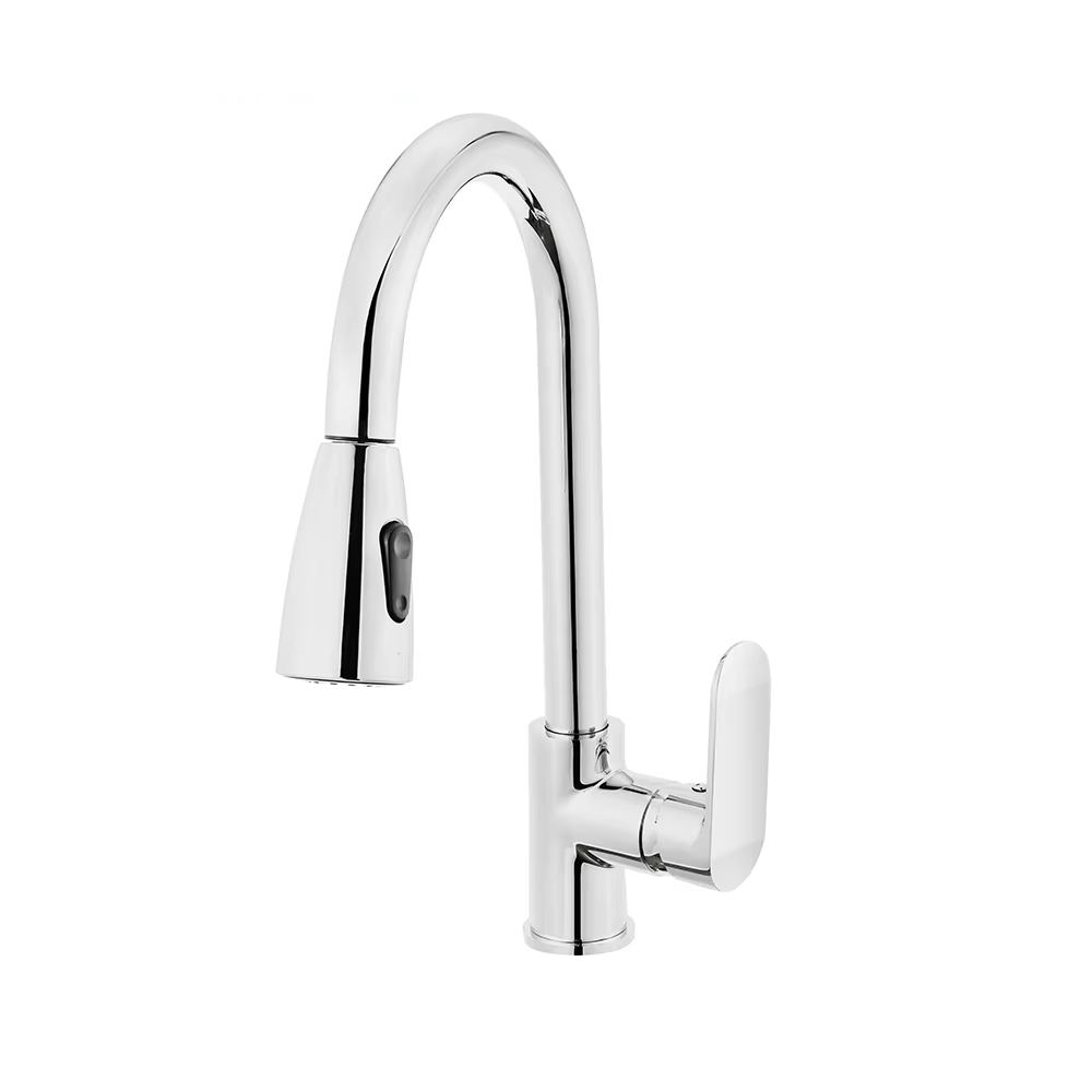Single Handle Stainless Steel Brushed Nickel Kitchen Faucet Kitchen Sink Faucet with Pull Out Sprayer