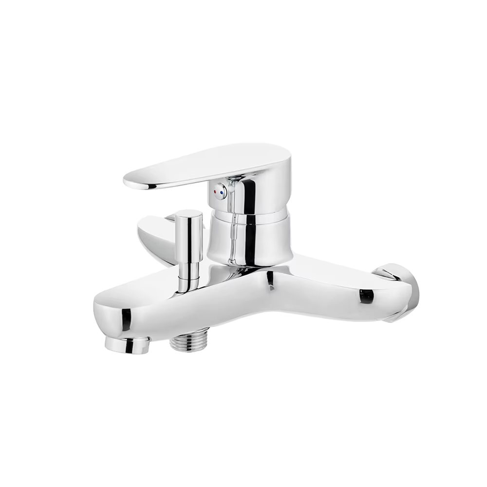 Wholesale Popular Brass Bathroom Wall Mouted Mixer Bathtub Bath Shower Faucet Tap