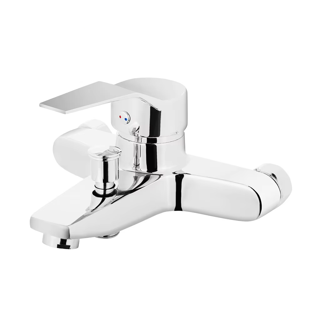 Wall Mounted Water Taps Single Handle Wide-Spread Bathtub Mixer Shower Faucet For Bathroom