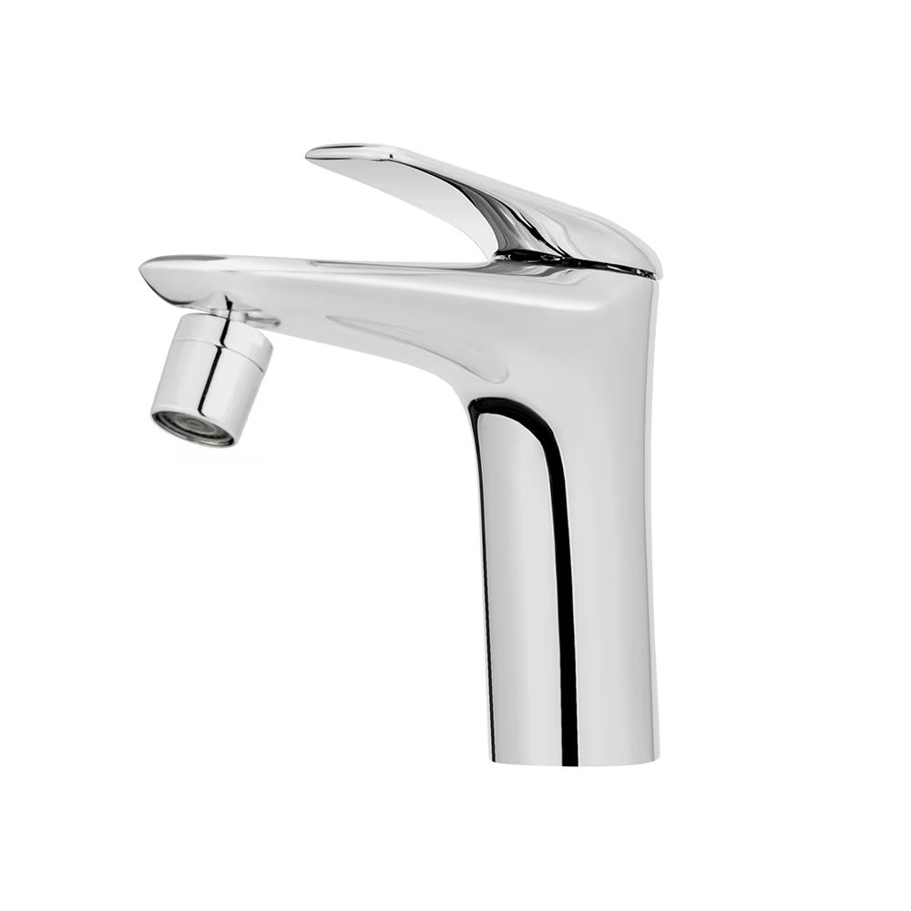 Factory Direct Sell Single Leve Brass Body Chrome Bathroom Toilet Tap Smart Mixer Bidet Faucet