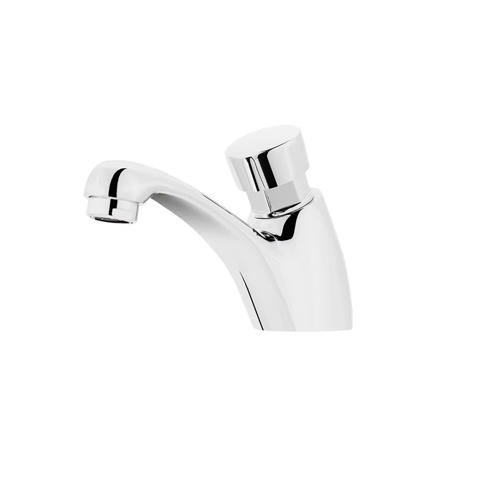 Fashion  Single Hole Baking Paint Cold Hot Sink Taps Bathroom Basin Faucet