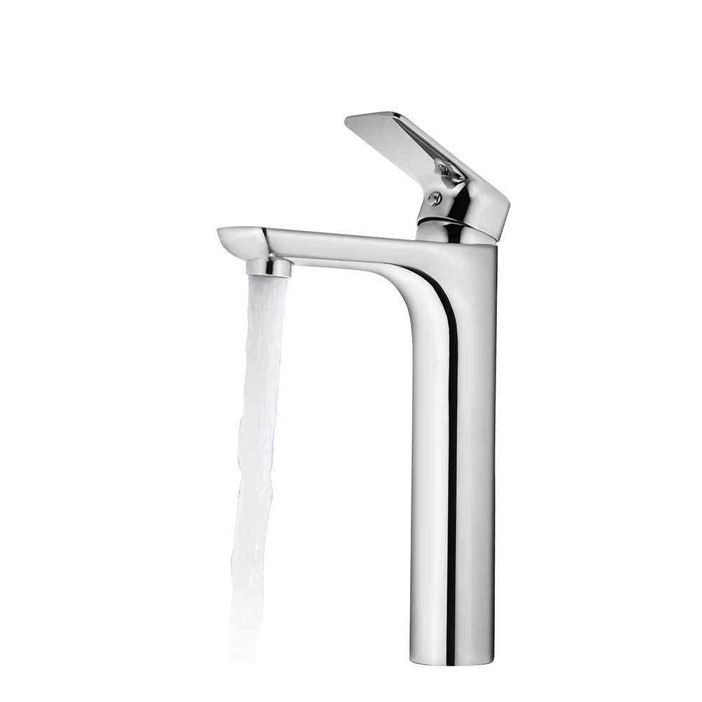 Hot Selling High Cold And Hot Water Basin Faucet Chrome Plating Basin Mixer Faucet