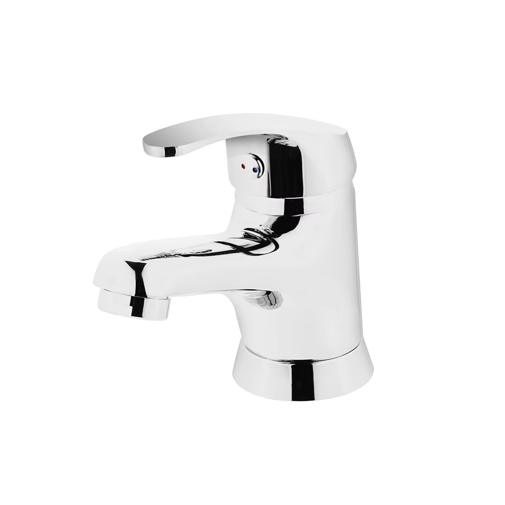 Modern hot cold single handle brass bathroom mixer washbasin concealed basin faucet