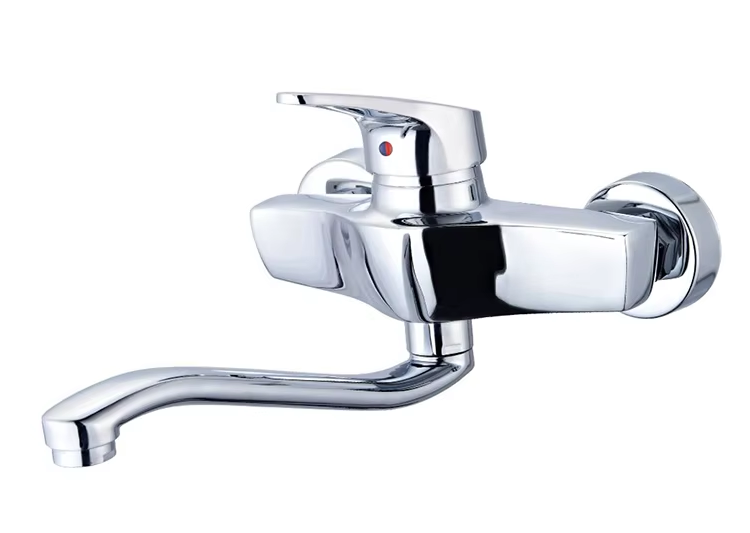 Modern Home Use Hot Cold Single Handle Brushed Kitchen Faucets For Vegetables Wash