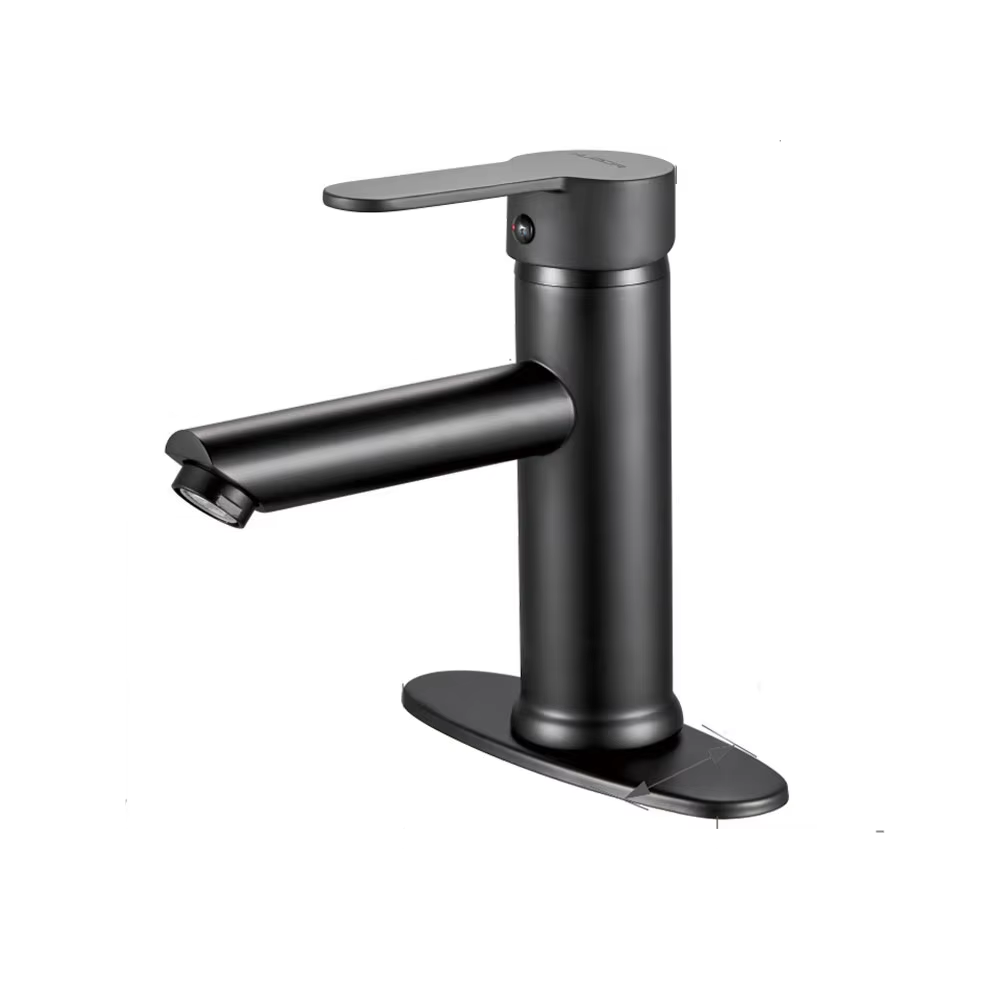 Matt Black Single Hole Thermostatic Shower Mixer Complete Faucet Set Single Handle Bathroom Faucet
