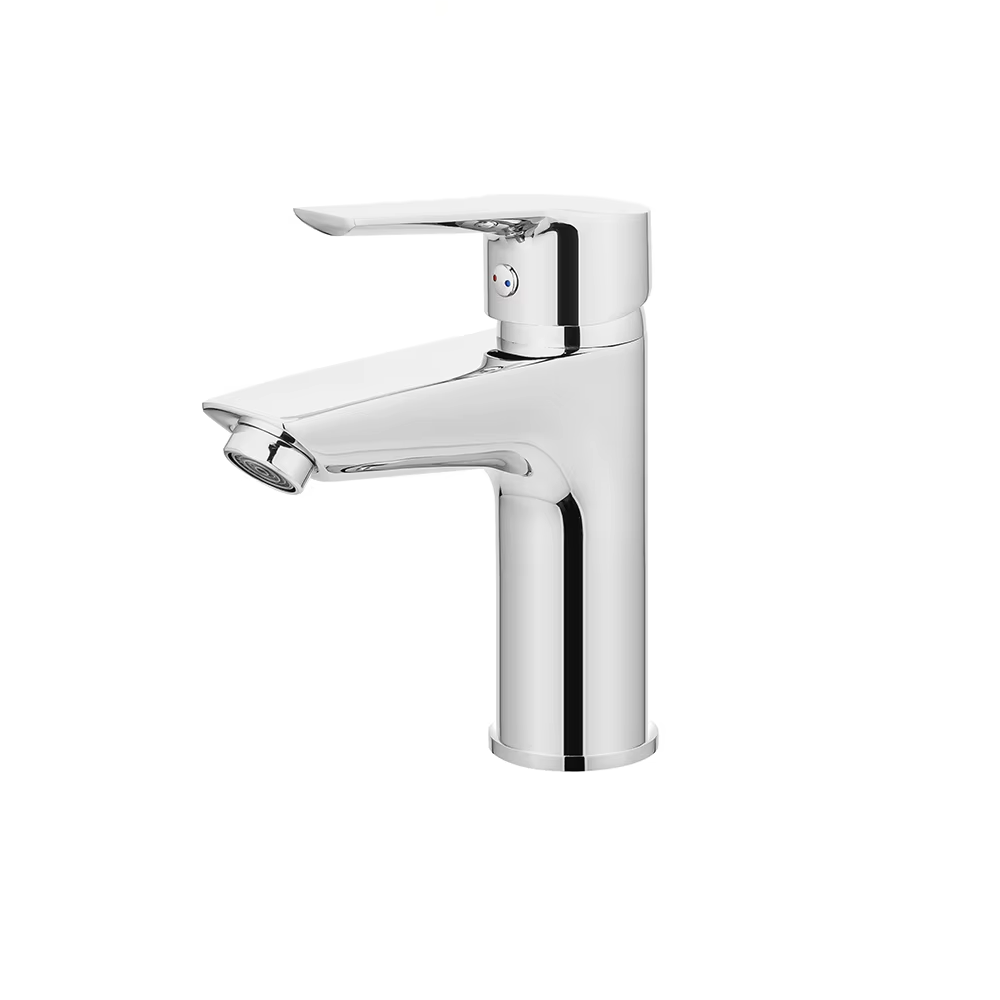 Modern hot cold single handle brass bathroom mixer washbasin concealed basin faucet
