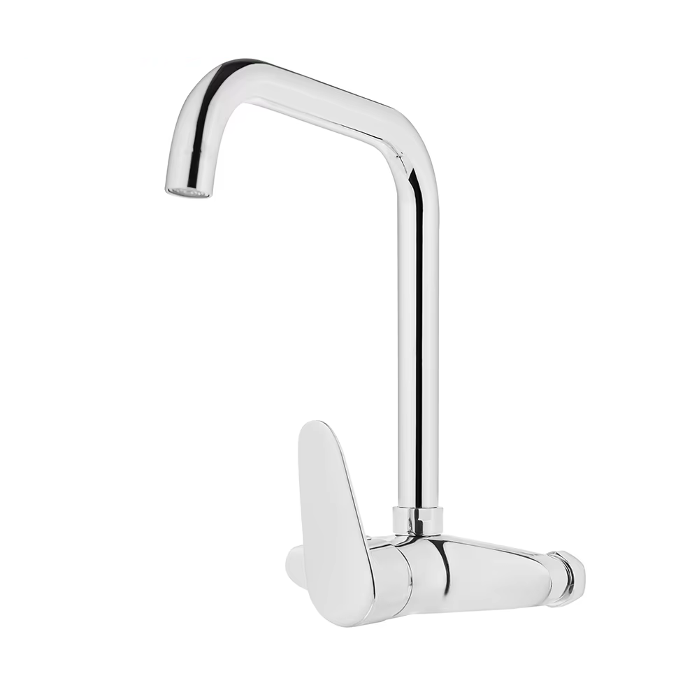 Best Selling Single Level Washbasin Sink Mixer Tap Brass Chrome Kitchen Faucet