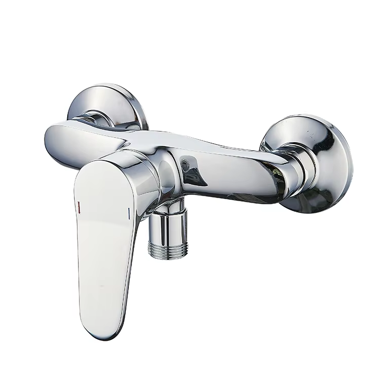 Professional Bathroom Chrome Polished Single Handle Wall Mounted Bath Shower Taps Bathtub Mixer Faucet