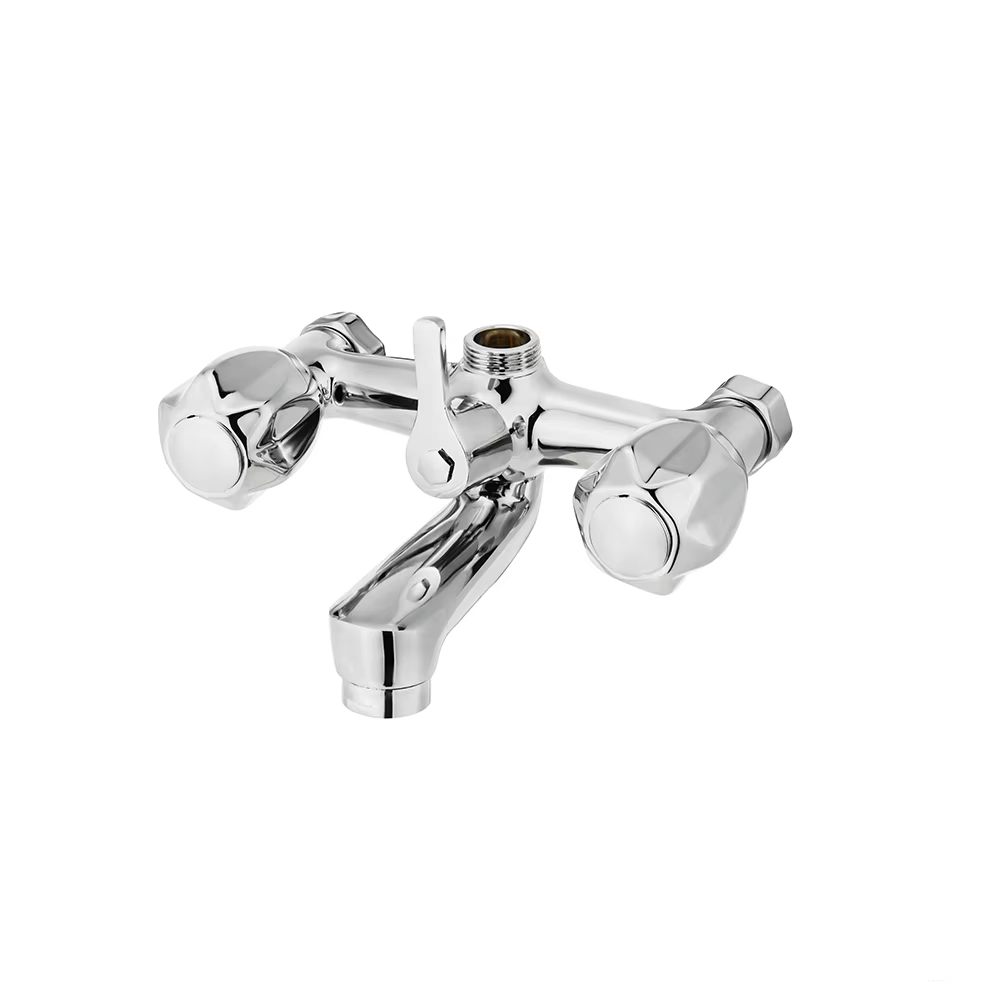 Hot selling building materials bathroom faucet hot and cold zinc wall mounted mixer bath faucet factory supply