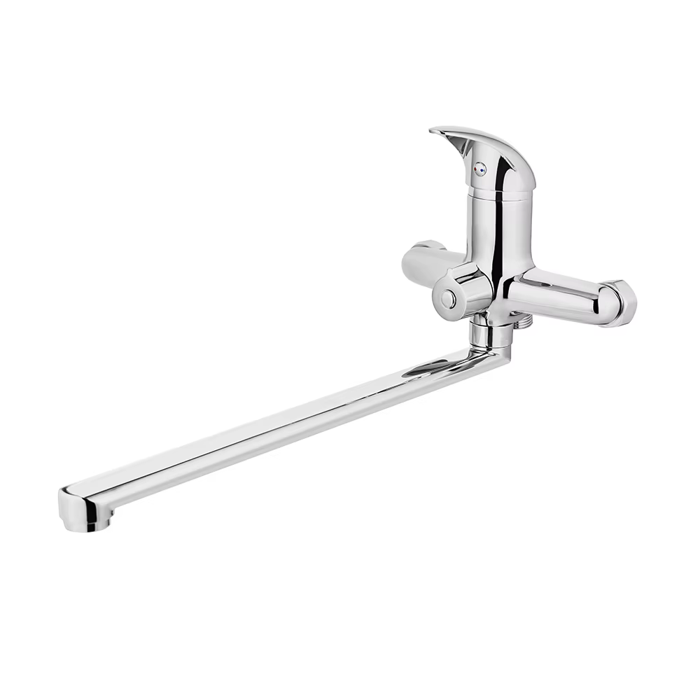 High Quality Classic Commercial Wall Mounted Bathroom Shower Mixer Brass Economic Bath Faucet For Hotel Home