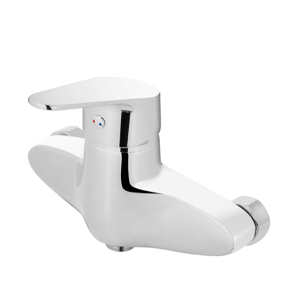 Cheap bathroom brass bathtub faucets chrome wall mount rainfall shower faucet set