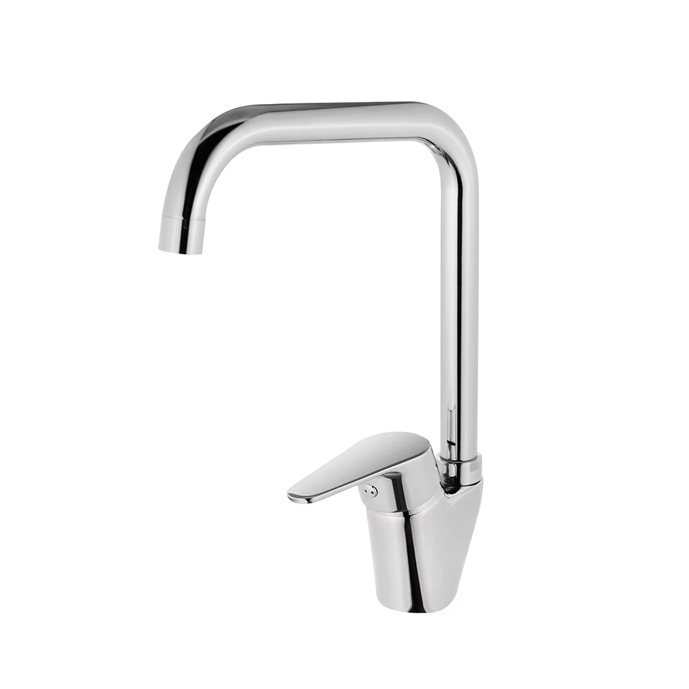 2022 New Ceramic Cartridge Single Handle Hot and Cold Water Mixer Faucet Kitchen Water Taps Single Hole Brass 3 Years Modern