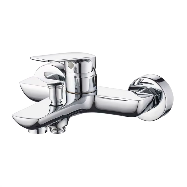 Low Moq High Quality Bathroom Rainfall Faucet Customized Brass Wall Mounted Mixer Tap