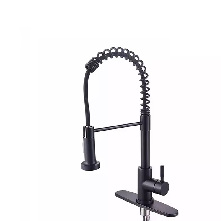 Commercial new products modern Matt Black Drinking Kitchen Faucets Pull Out Kitchen Faucet watermark Sink Mixer