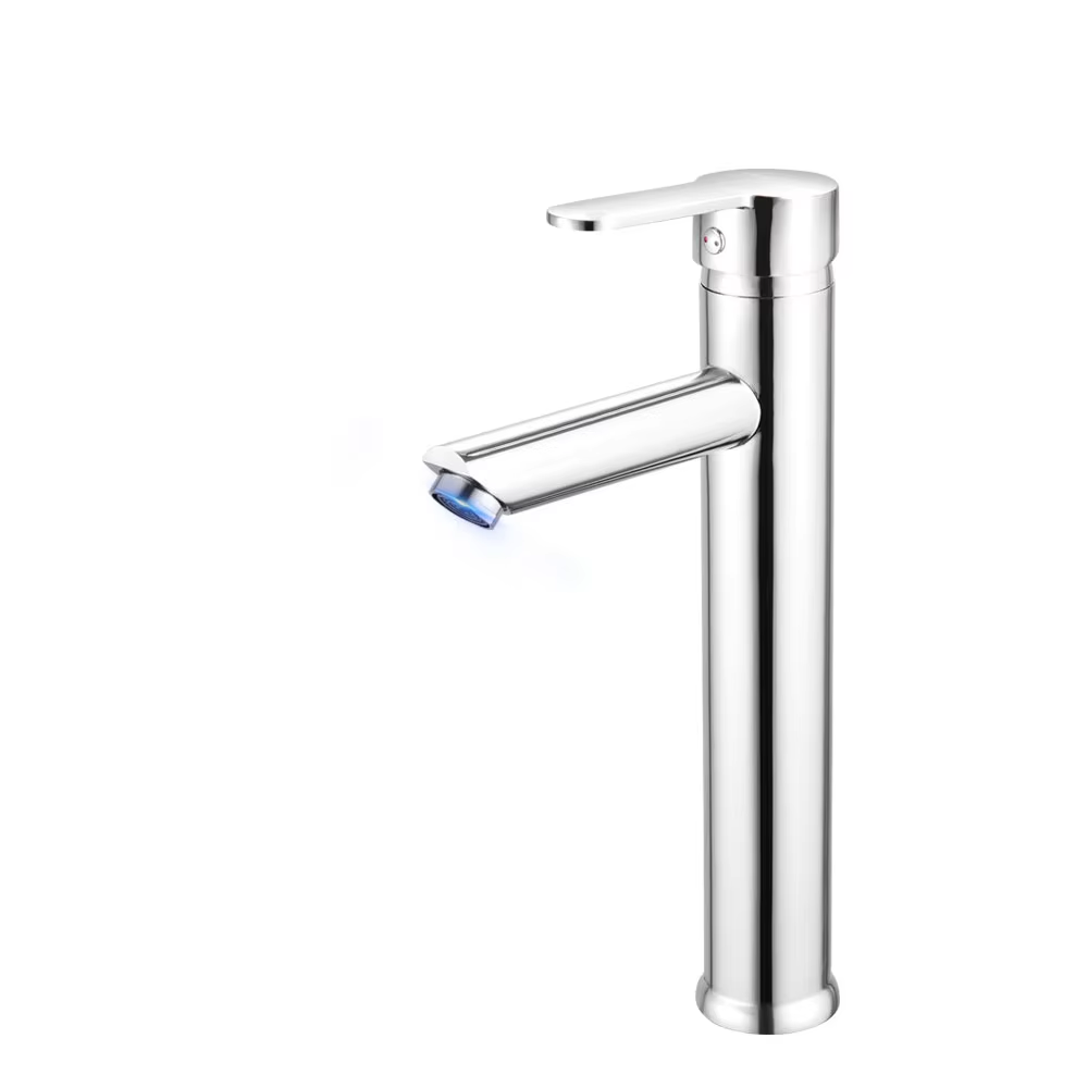Cheap long neck tap brass single hole single Handle Basin Faucet Use In Bathroom