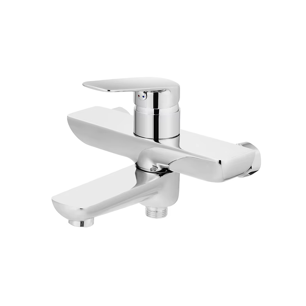 Bathroom rainfall faucet shower bath fittings wall mounted mixer tap hot cold water