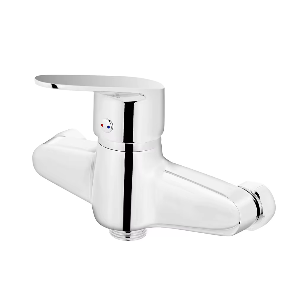Manufacturer Brass Chrome Single Level Shower Mixer Tap Bathroom Shower Faucet
