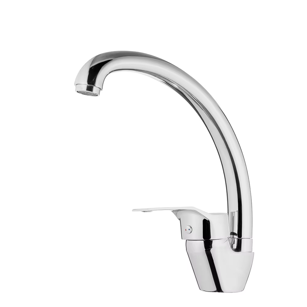 Wholesale Pull Down deck mount chrome plated single handle flexible kitchen sink mixer taps faucet