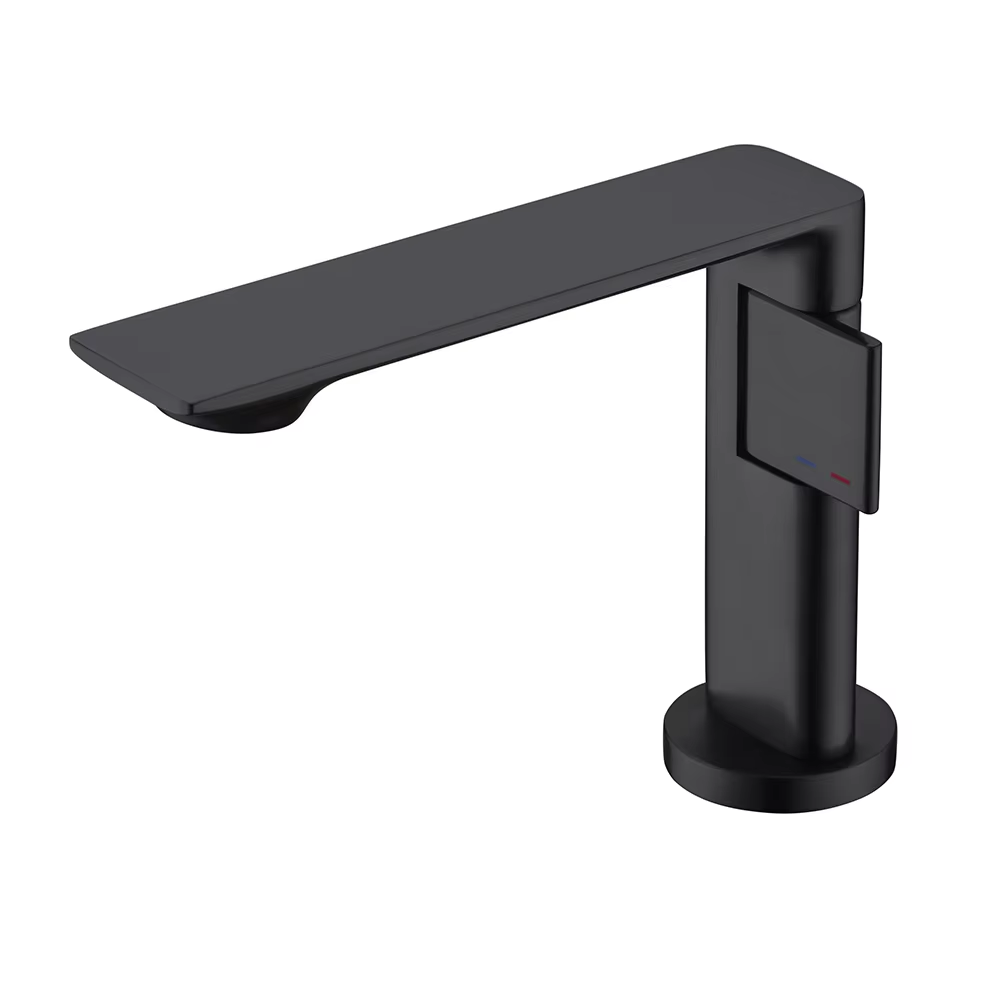Brass Extra Long Spout Single Handle One Hole Basin Sink Mixer Faucet Lavatory Vanity Tap