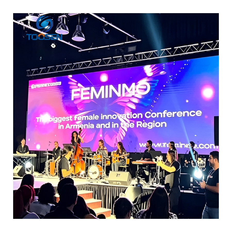 P3.91 large video wall rental