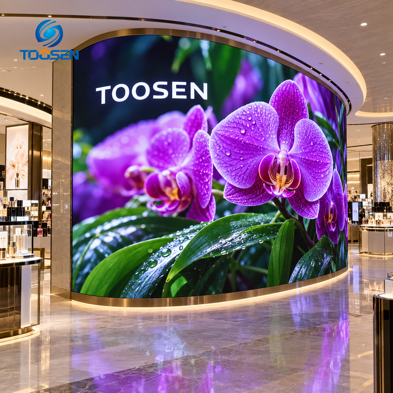 P1.25 COB Flexible Video Wall High Contrast LED Display Screen