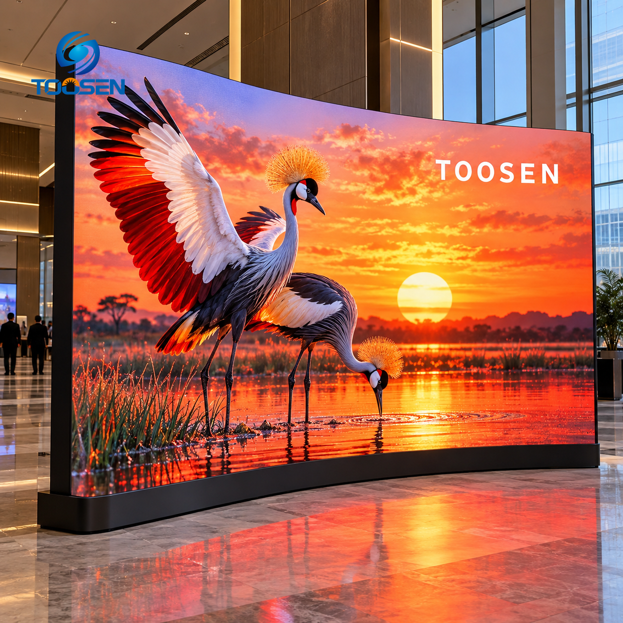 COB Flexible Screen Video Wall Concave Curved LED Display Screen
