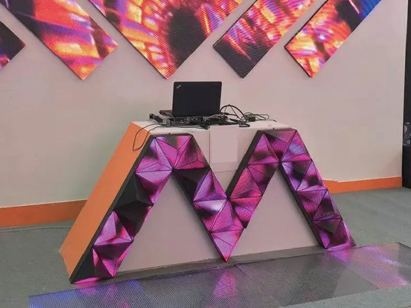 Indoor P2.5 Shaped LED Display Project in Algeria
