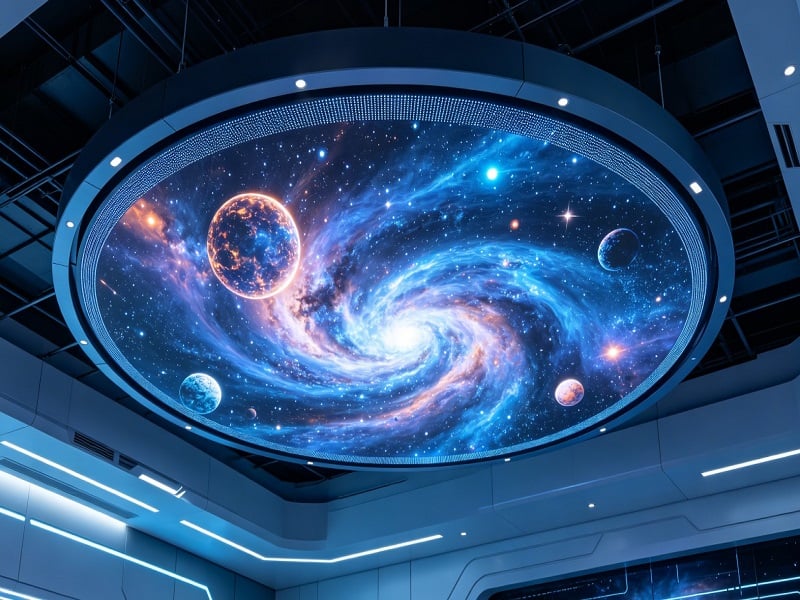 How a Custom 10-Meter Circular LED Display Reinvents the Museum Experience