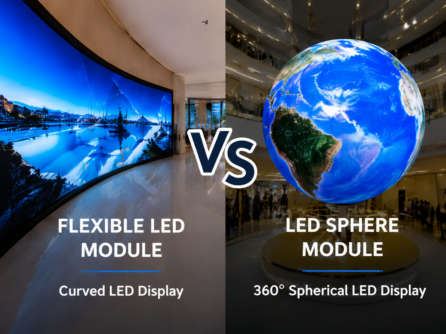 Flexible LED Module vs LED Sphere Module: How to Choose the Right Creative LED Display Solution